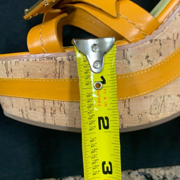 Sale 24 hours 🩷MARC JACOBS ☘️ KL STRP WDGE Yellow platforms - Picture 4 of 11